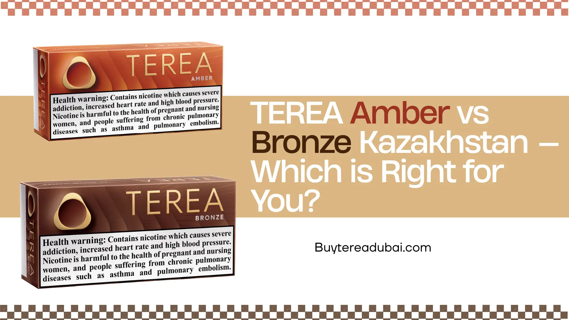 IQOS TEREA Amber vs Bronze Kazakhstan — Which is Right for You