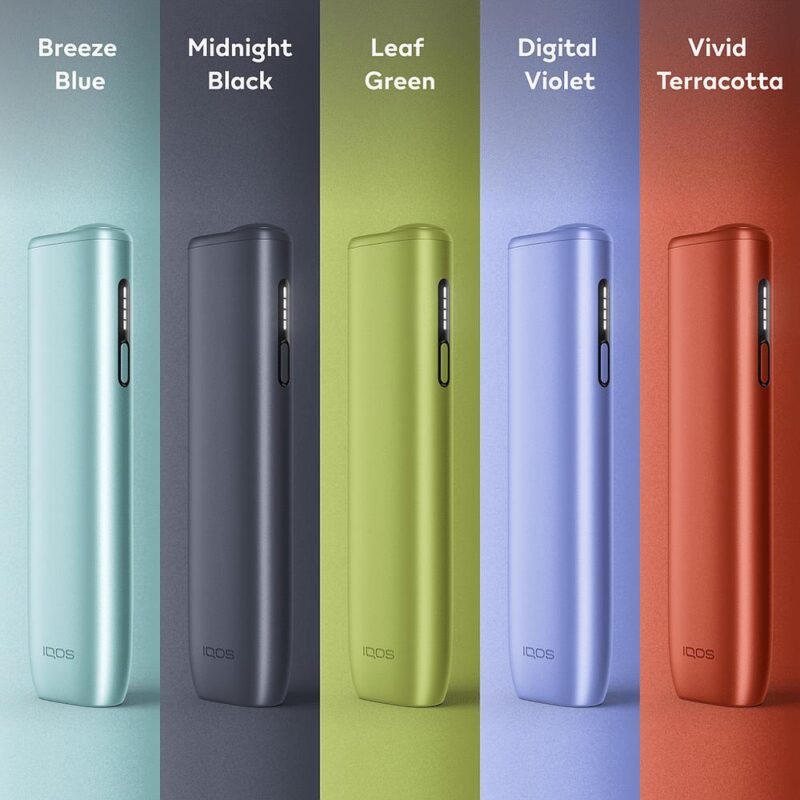 IQOS ILUMA i One all five colors — Black, Blue, Lime Green, Terracotta, Violet — Dubai UAE IQOS ILUMA i One all five colors — Black, Blue, Lime Green, Terracotta, Violet — Dubai UAE