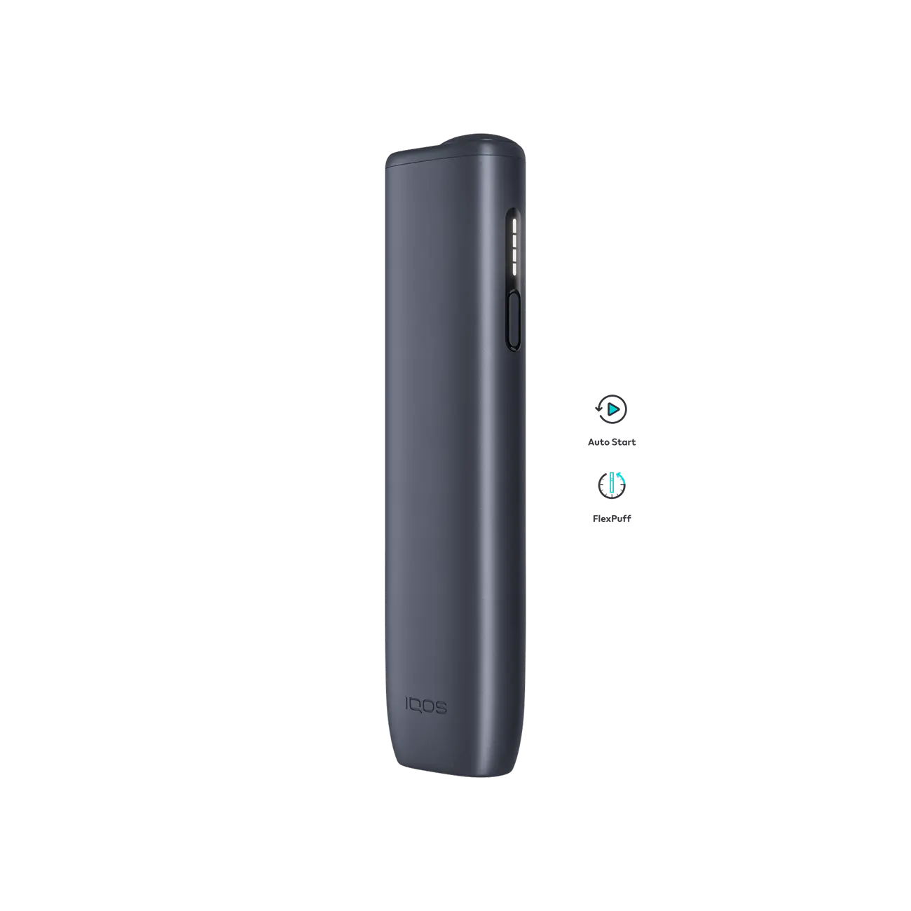 IQOS ILUMA i One Midnight Black front view — bladeless IQOS device Dubai
